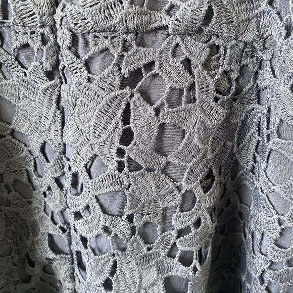 ASTR THE LABEL Lace A Line Midi Dress Navy Size XL NWT - Picture 11 of 13